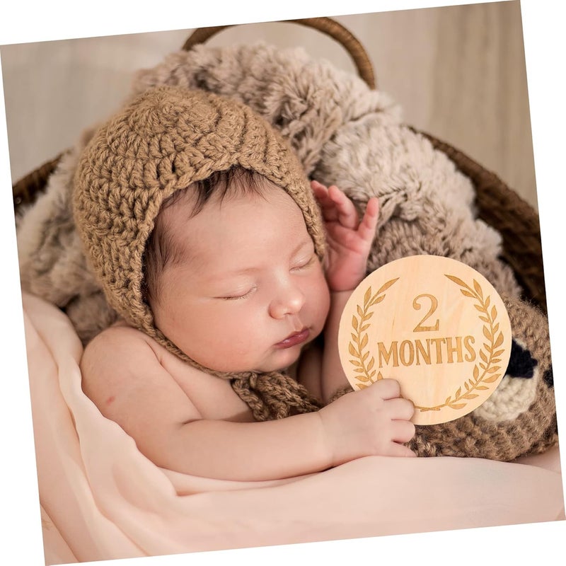 UPKOCH 13Pcs Baby Milestone Cards For Newborn Monthly Photo Props Unique Designs - Image 5